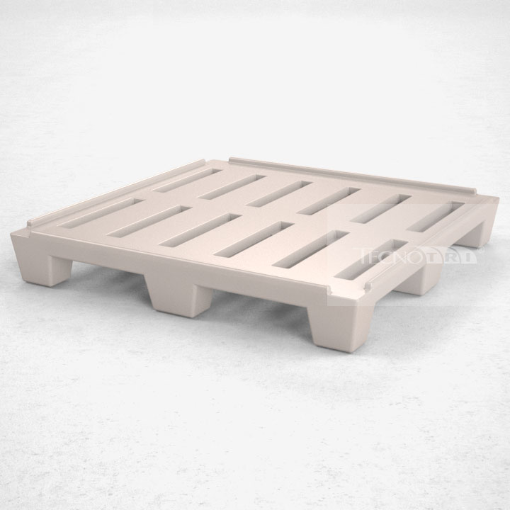 Pallet Plástico PL018 Branco - Tecnotri