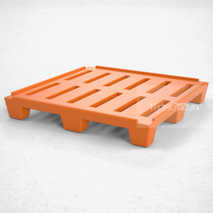 Pallet Plástico PL018 Laranja - Tecnotri