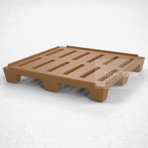 Pallet Plástico PL018 Marrom - Tecnotri