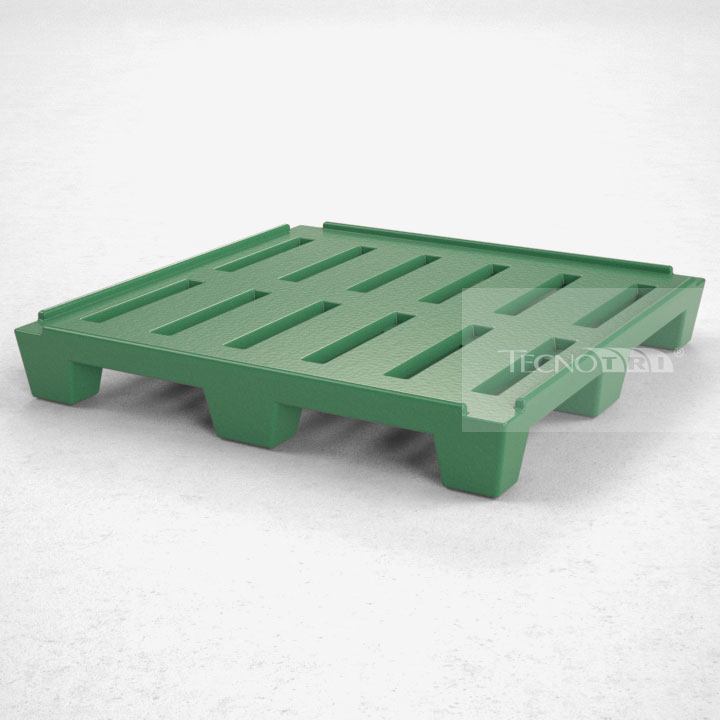 Pallet Plástico PL018 Verde - Tecnotri