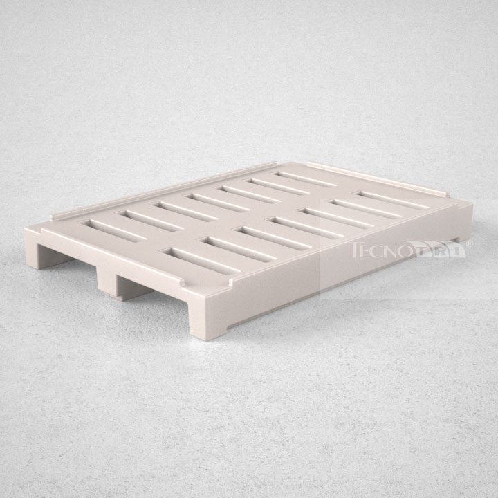 Pallet Plástico PL019 Branco - Tecnotri