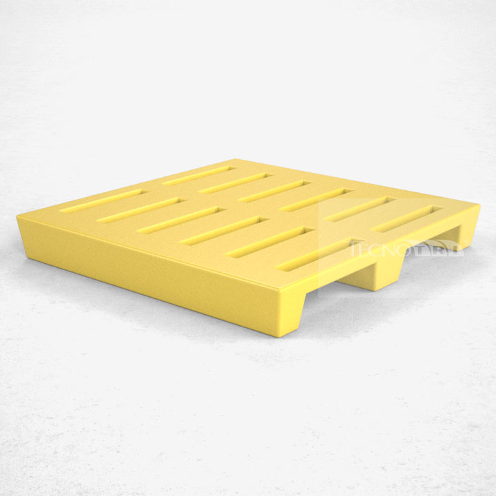 Pallet Plástico PL021 Amarelo - Tecnotri