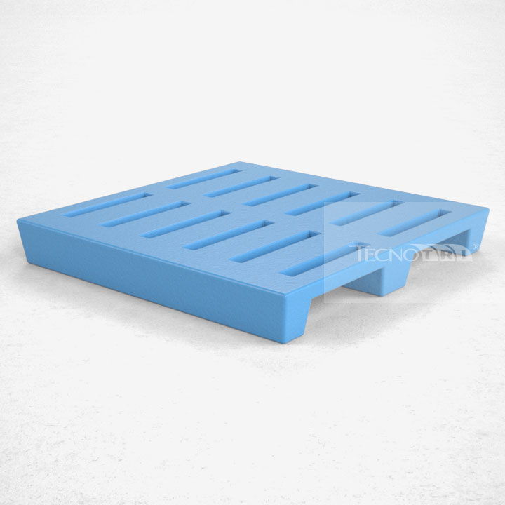 Pallet Plástico PL021 Azul Claro - Tecnotri