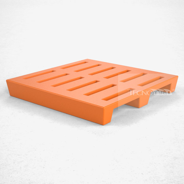 Pallet Plástico PL021 Laranja - Tecnotri