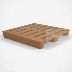 Pallet Plástico PL021 Marrom - Tecnotri