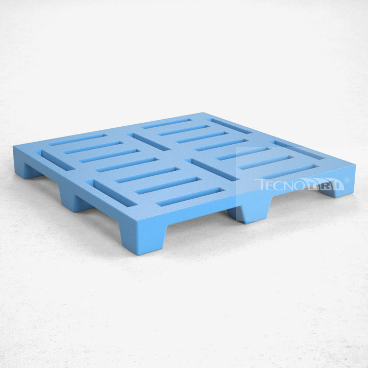 Pallet Plástico PL022 Azul Claro - Tecnotri