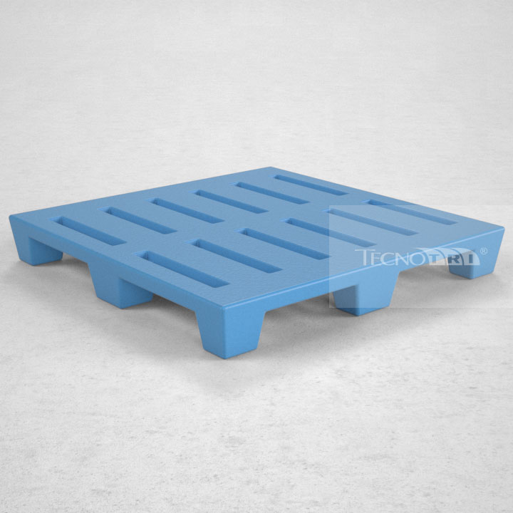 Pallet Plástico PL025 Azul Claro - Tecnotri