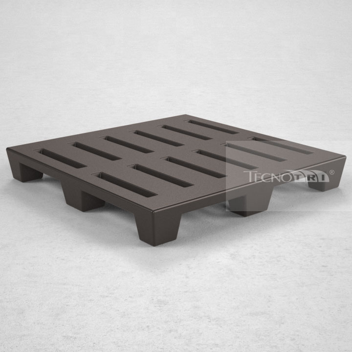 Pallet Plástico PL025 Preto - Tecnotri