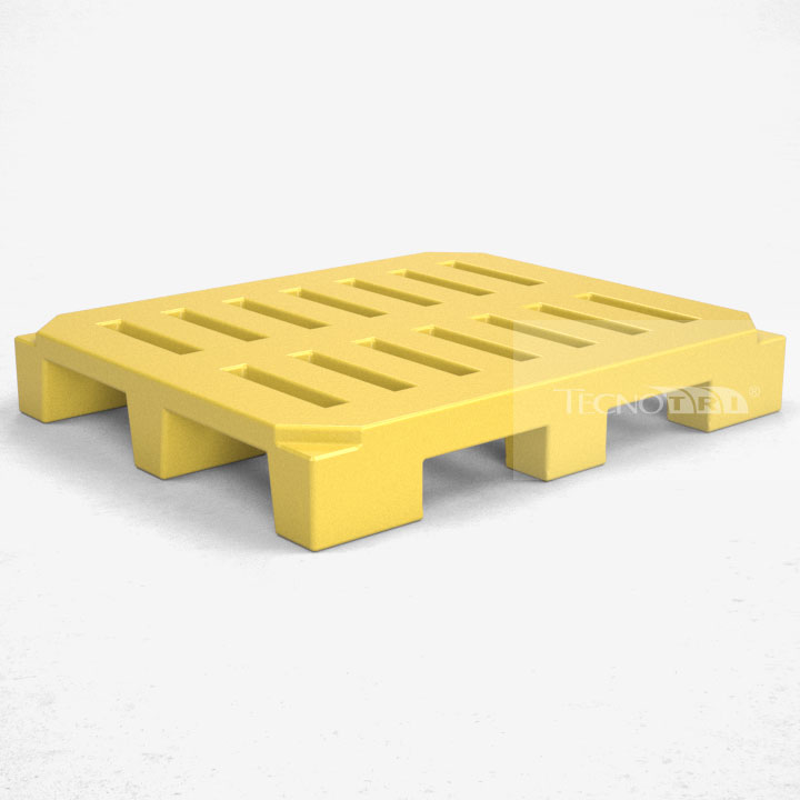 Pallet Plástico PL031 Amarelo - Tecnotri