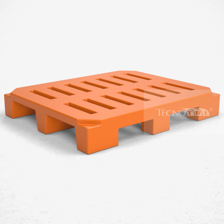 Pallet Plástico PL031 Laranja - Tecnotri