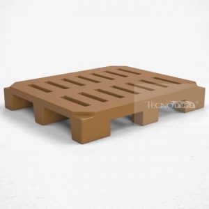 Pallet Plástico PL031 Marrom - Tecnotri