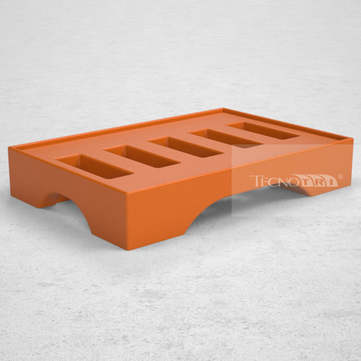 Pallet Plástico PL032 Laranja - Tecnotri