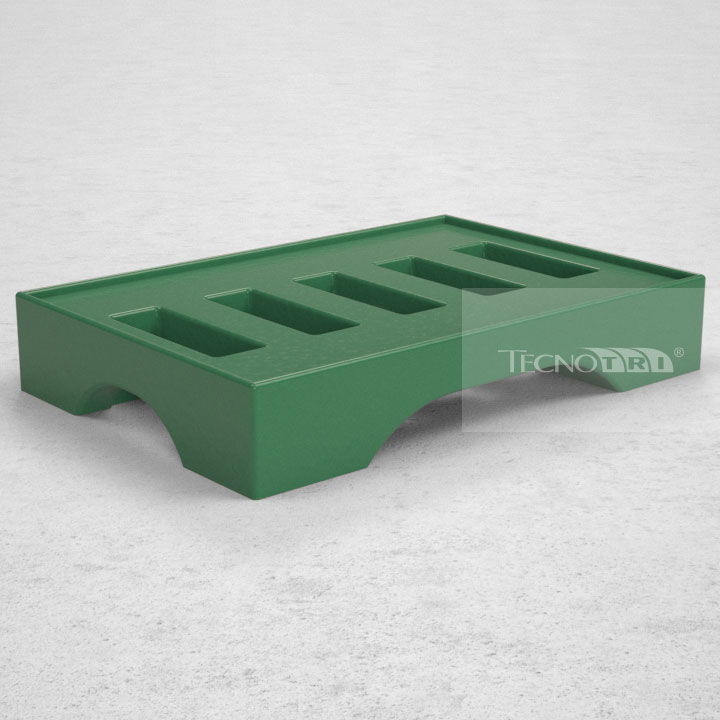 Pallet Plástico PL032 Verde - Tecnotri