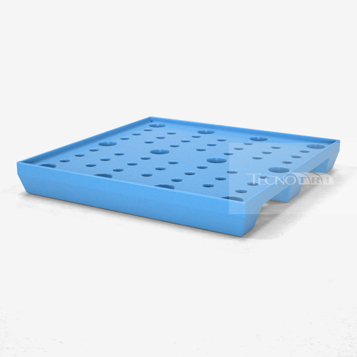 Pallet Plástico PL039 Azul Claro - Tecnotri