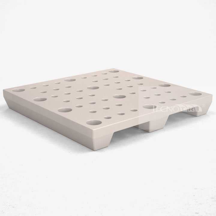 Pallet Plástico PL040 Branco - Tecnotri