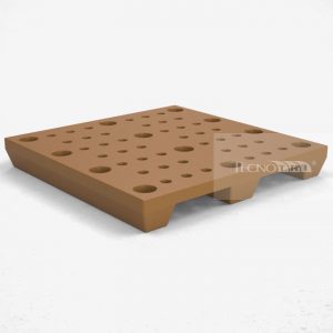 Pallet Plástico PL040 Marrom - Tecnotri
