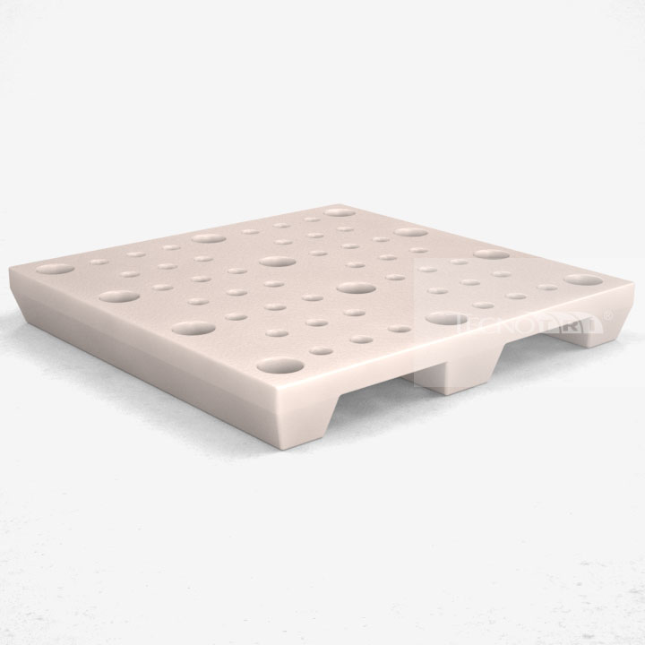 Pallet Plástico PL040 Natural - Tecnotri