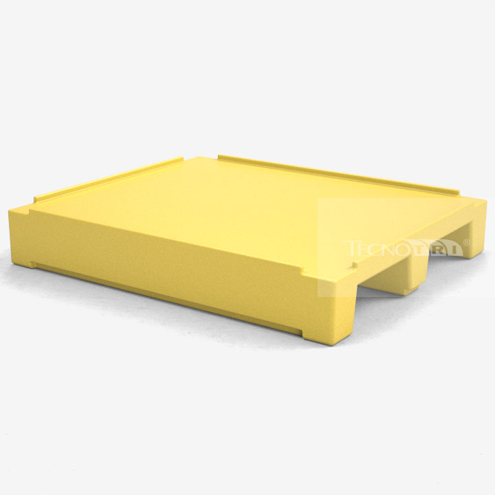 Pallet Plástico PL047 Amarelo - Tecnotri