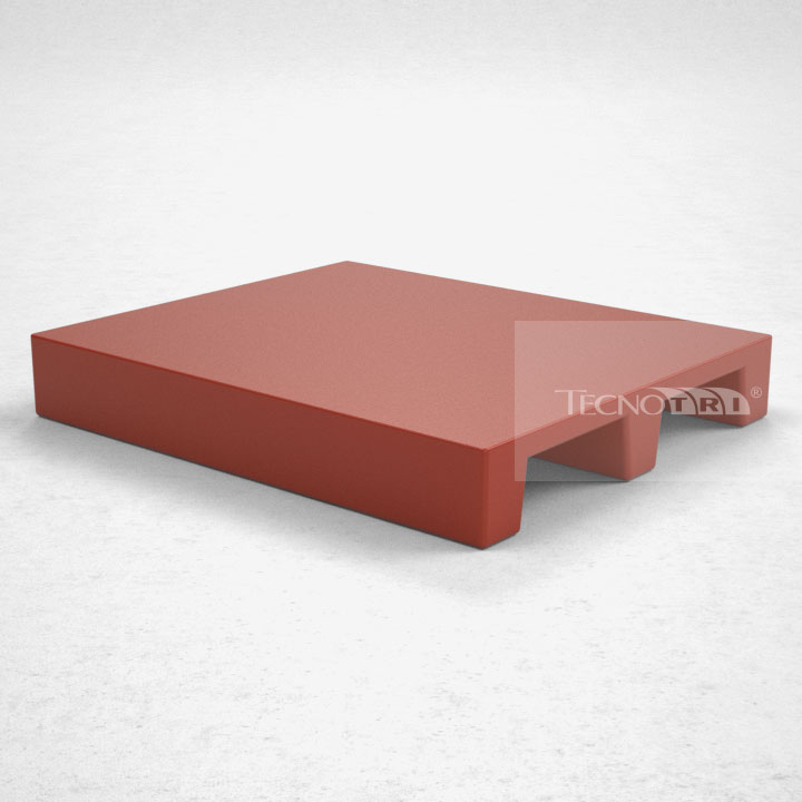 Pallet Plástico PL048 Vermelho - Tecnotri