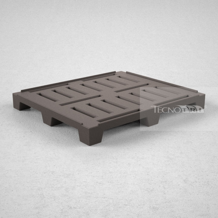 Pallet Plástico PL056 Preto - Tecnotri
