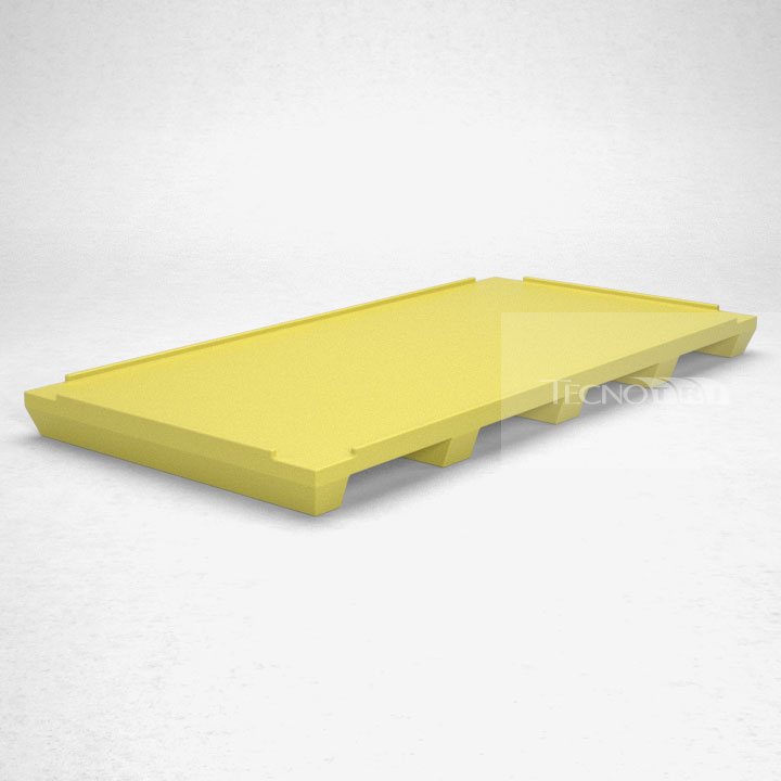 Pallet Plástico PL059 Amarelo - Tecnotri