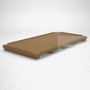 Pallet Plástico PL059 Marrom - Tecnotri