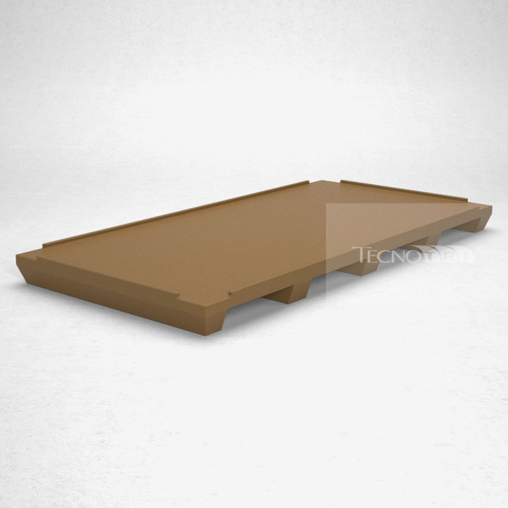 Pallet Plástico PL059 Marrom - Tecnotri