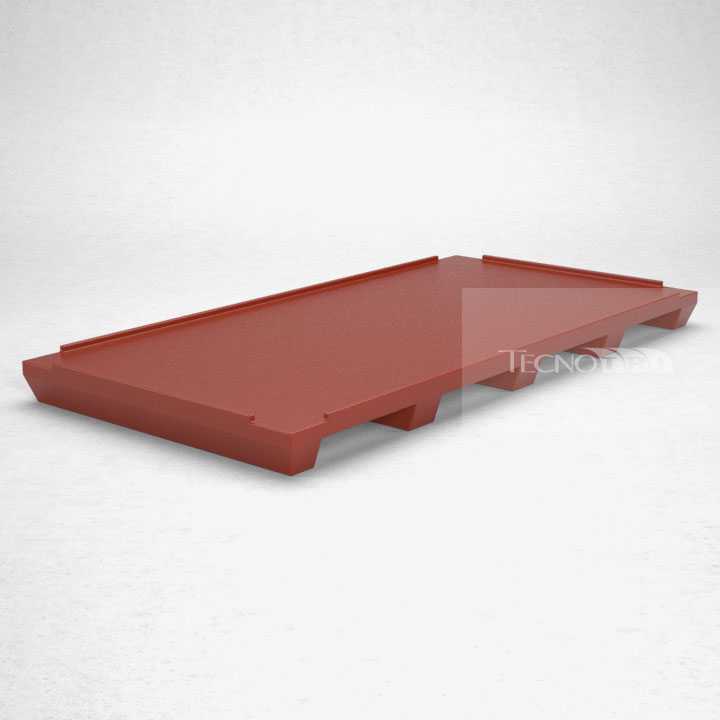 Pallet Plástico PL059 Vermelho - Tecnotri