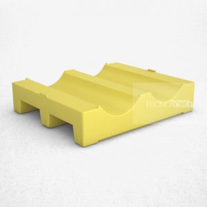 Pallet Plástico PL064 Amarelo - Tecnotri
