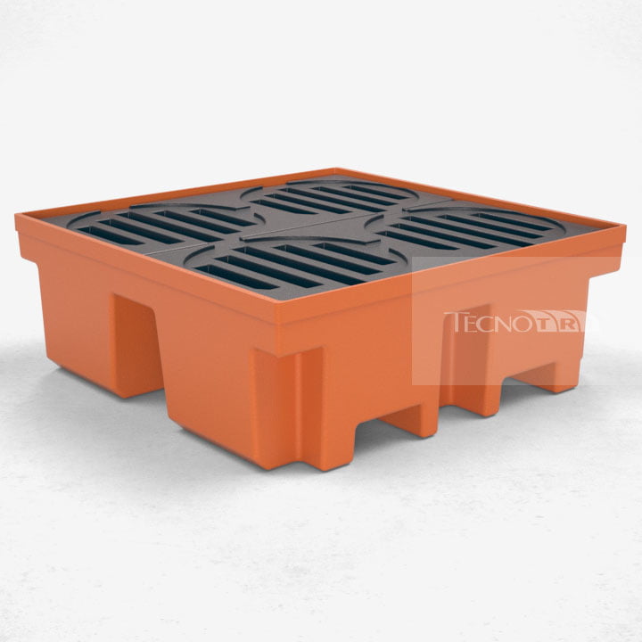 Pallet de Contenção PL030 Laranja - Tecnotri