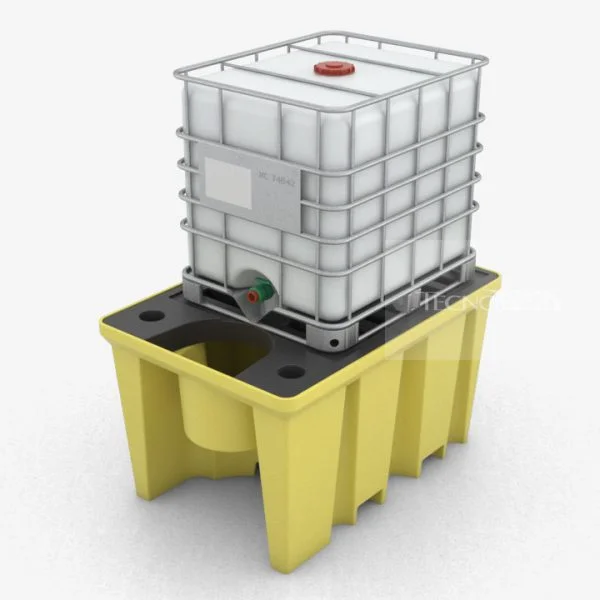 Pallet de Contenção PL062 Amarelo Uso Topo - Tecnotri