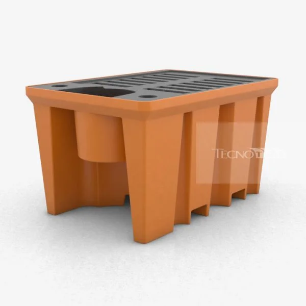Pallet de Contenção PL062 Laranja - Tecnotri