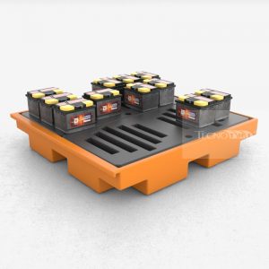 Pallet de Contenção PL042 Laranja Uso - Tecnotri