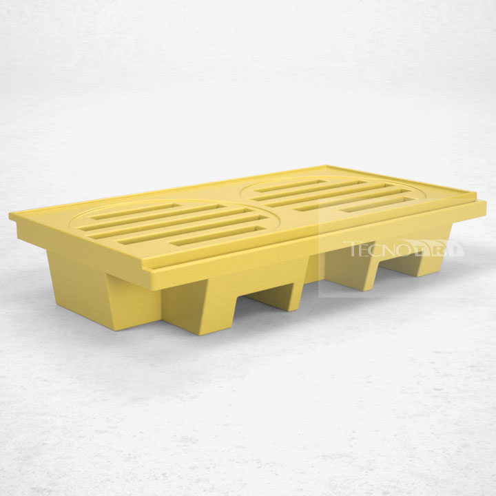 Pallet de Contenção PL054 Amarelo - Tecnotri