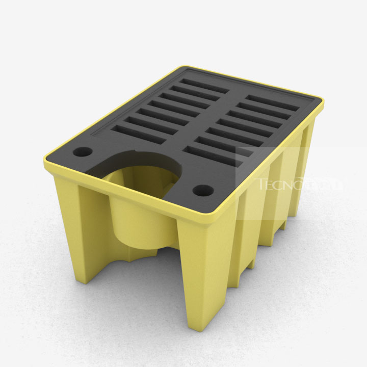 Pallet de Contenção PL062 Amarelo Topo - Tecnotri