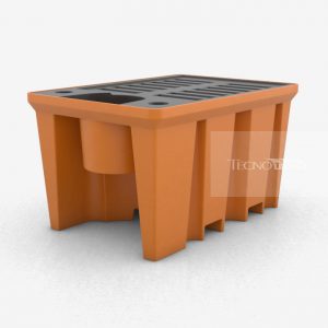 Pallet de Contenção PL062 Laranja - Tecnotri