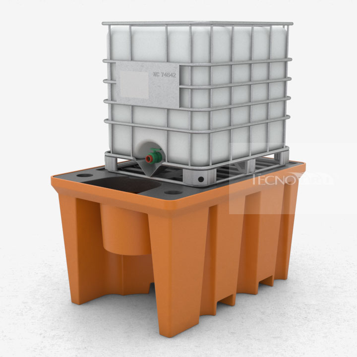 Pallet de Contenção PL062 Laranja Uso - Tecnotri