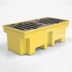 pallet de contenção 2 tambores amarelo