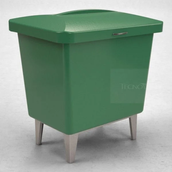 Lixeira com Tampa 220 Litros Tecnotri - Verde