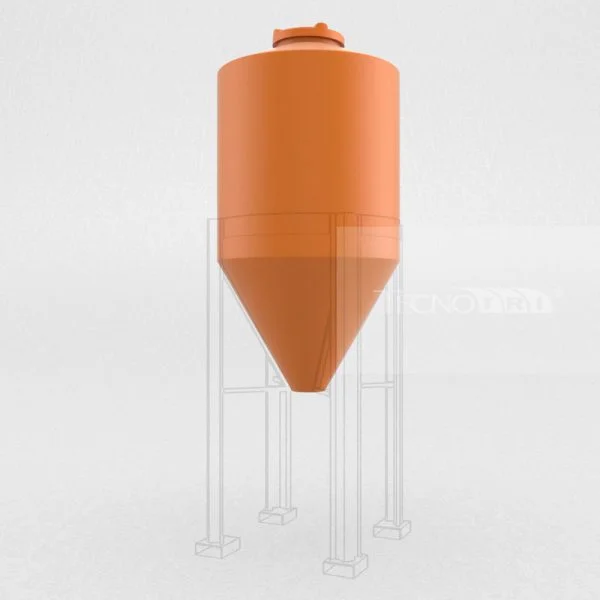 Silo Vertical 1380 Litros Funil Alimentador - Image 4