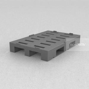 Pallet Plástico PL073 Cinza Escuro Tecnotri