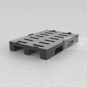 Pallet Plástico PL073 Preto Tecnotri