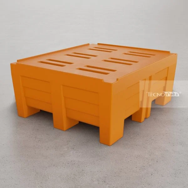 Pallet Plástico 1050x1250 PBRII 50cm Altura. PL075 Pallet Ergonômico - Imagem 6