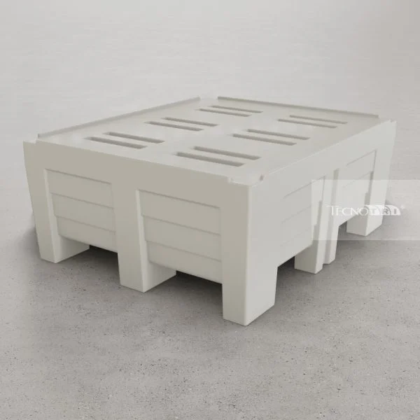 Pallet Plástico 1050x1250 PBRII 50cm Altura. PL075 Pallet Ergonômico - Imagem 8