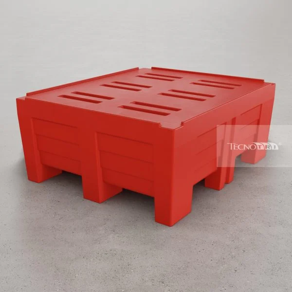 Pallet Plástico 1050x1250 PBRII 50cm Altura. PL075 Pallet Ergonômico - Imagem 11