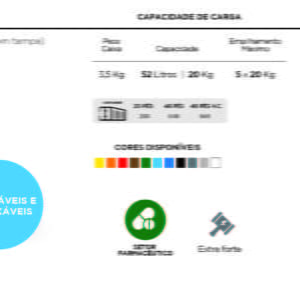 Ficha Técnica Caixa 52L