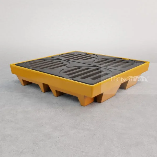 Pallet de contenção PL089 200L laranja - Tecnotri