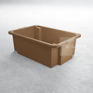 contentor 38 litros marrom