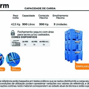 Ficha técnica cofre 300 litros térmico pró-therm