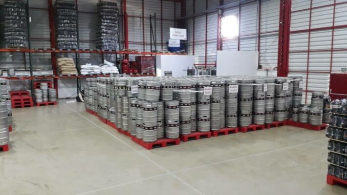 pallet plástico nas cervejarias